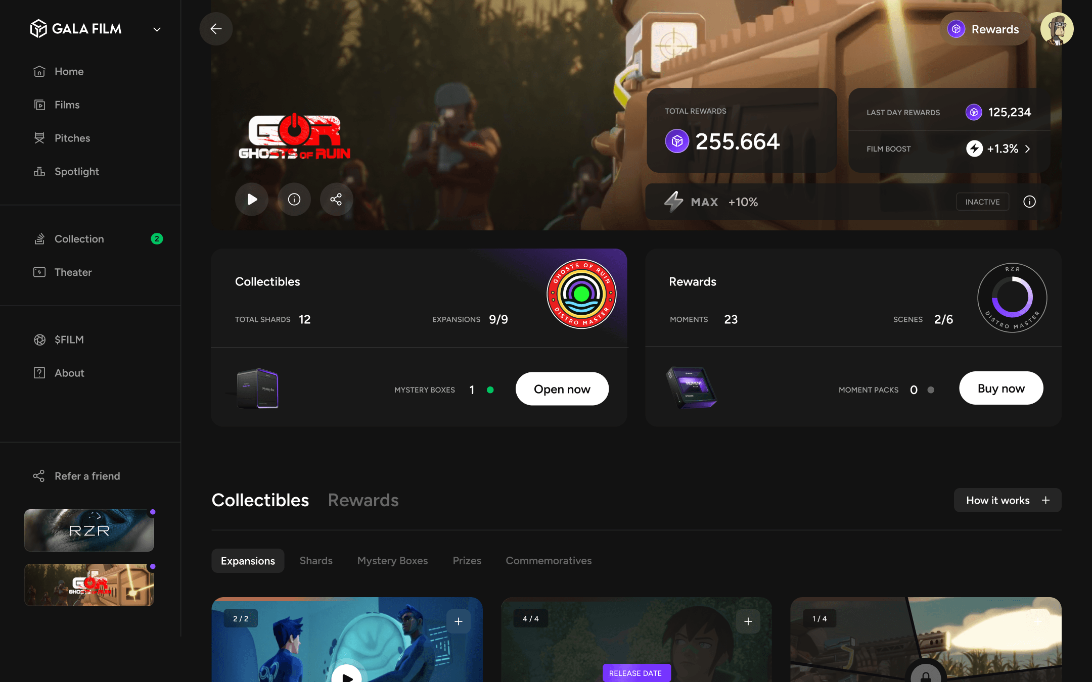 Decentralised entertainment platform